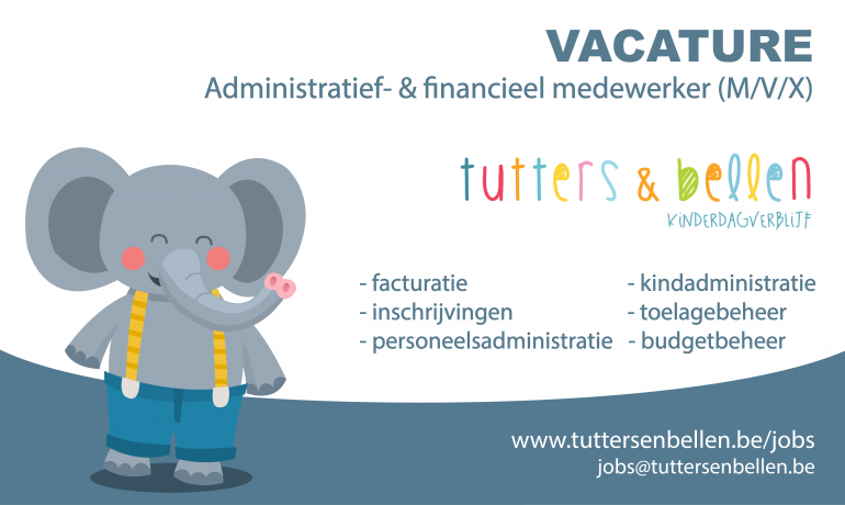VACATURE – Administratief- & financieel medewerker (m/v/x)